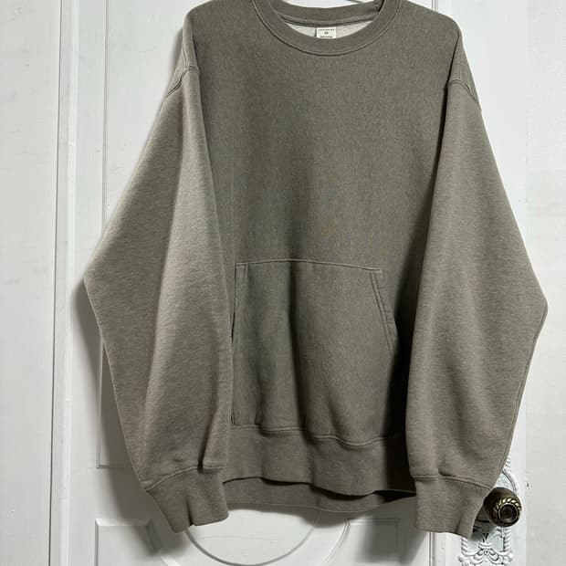 카키스 포켓 크루넥 맨투맨