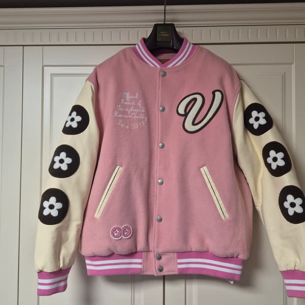 반디 더 핑크 선데 바시티 자켓 핑크