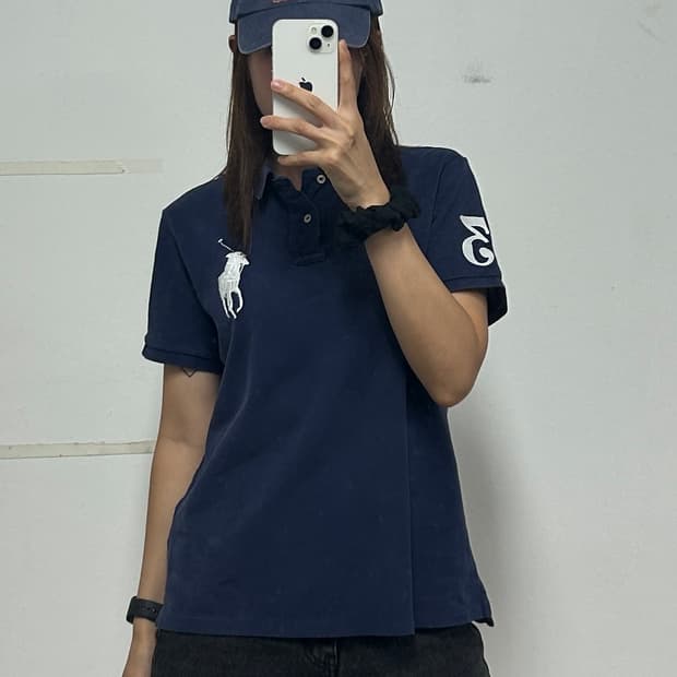 폴로 랄프로렌 빅포니 네이비 카라 티셔츠