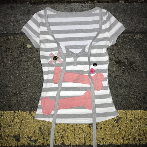 Bone Patch Stripe Tee