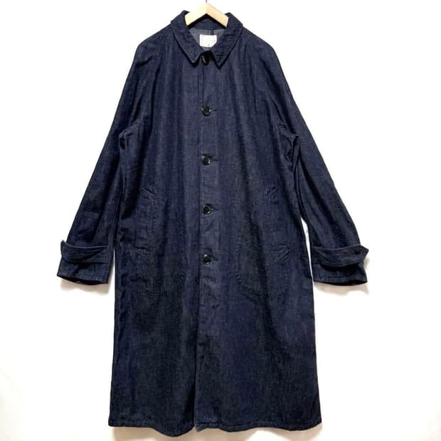 [40]본쿠라 Denim Cellar 데님 스텐 컬러 코트