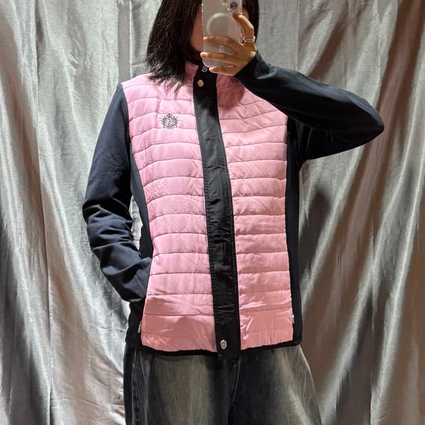 L 폴로랄프로렌 우먼스 핑크 퀄링 자켓