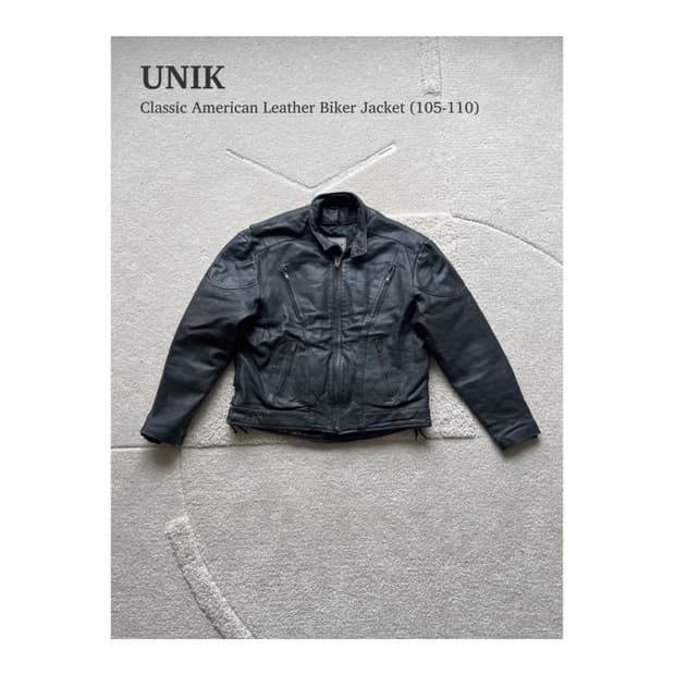 유닉 레더 바이커 자켓 (105-110)