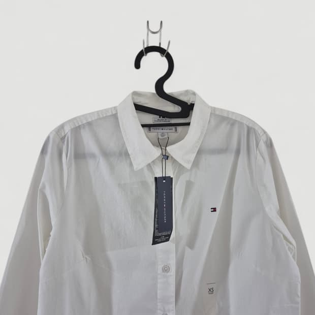 새상품[해외XS]타미힐피거 흰셔츠 긴팔 여성용