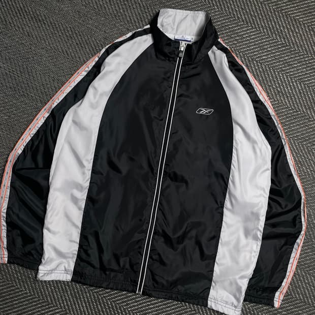 00s Reebok 올드스쿨 사이드로고 리복 배색 바람막이 y 5227