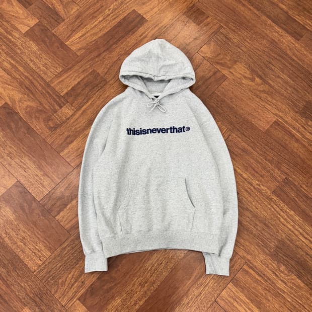 M 디스이즈네버댓 디네댓 자수로고 후드 티셔츠(안감기모)