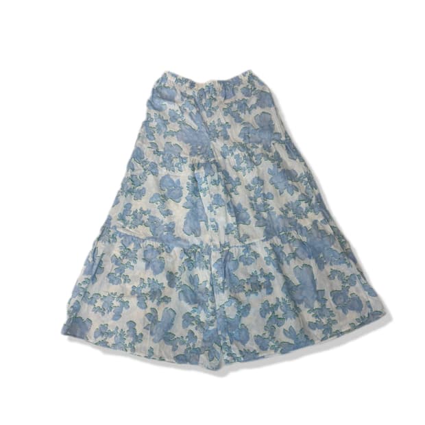 h&m flower wide pants