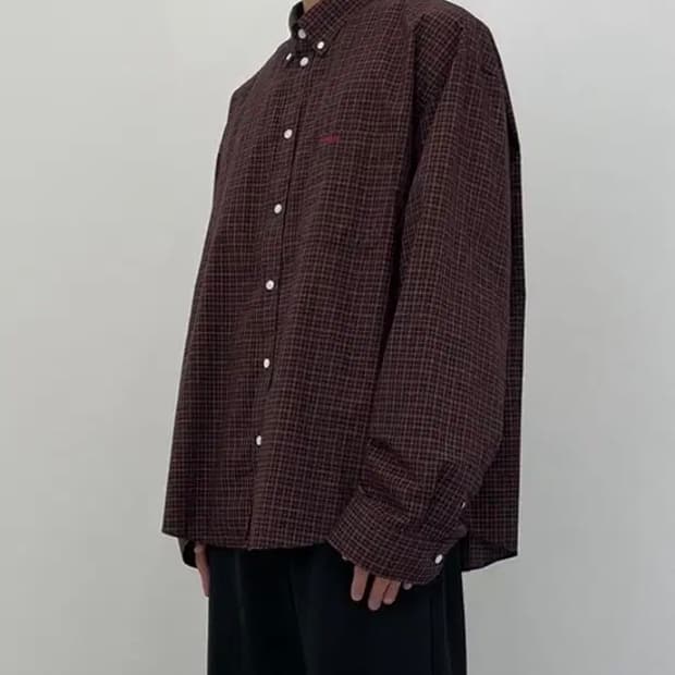 (M) koominsung 체크 셔츠