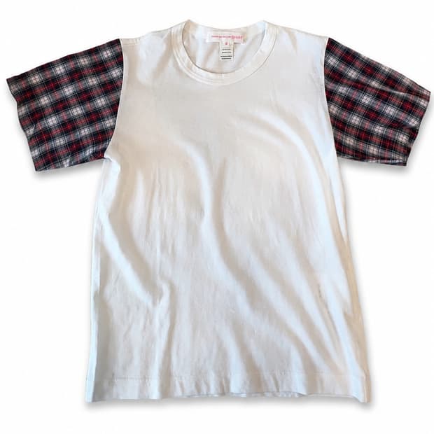 Comme des Garçons SHIRT 타탄 체크 반팔 티셔츠