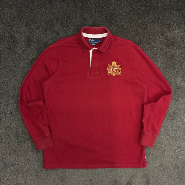 폴로 랄프로렌 럭비티 M 버건디