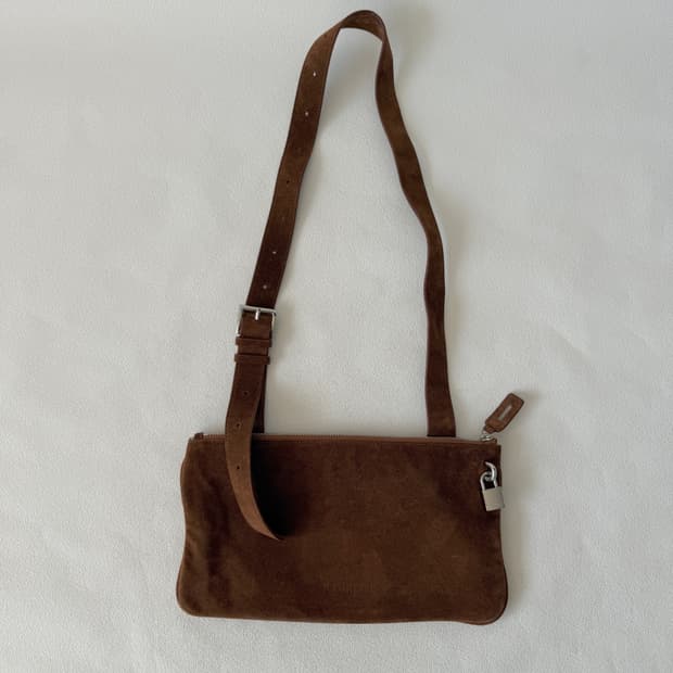 스무스무드(Smooth Mood) 스웨이드 숄더 크로스백