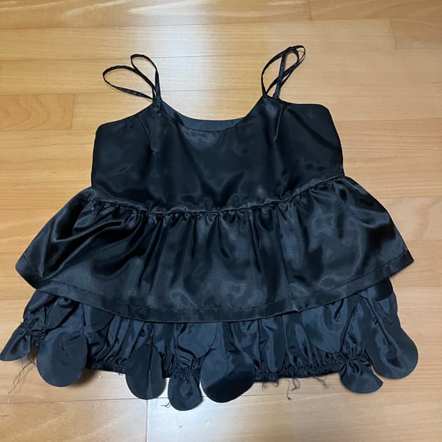 Comme des Garcons Satin Camisole with Fr