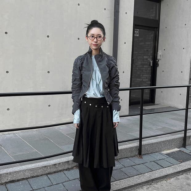 셔링 크롭 바람막이