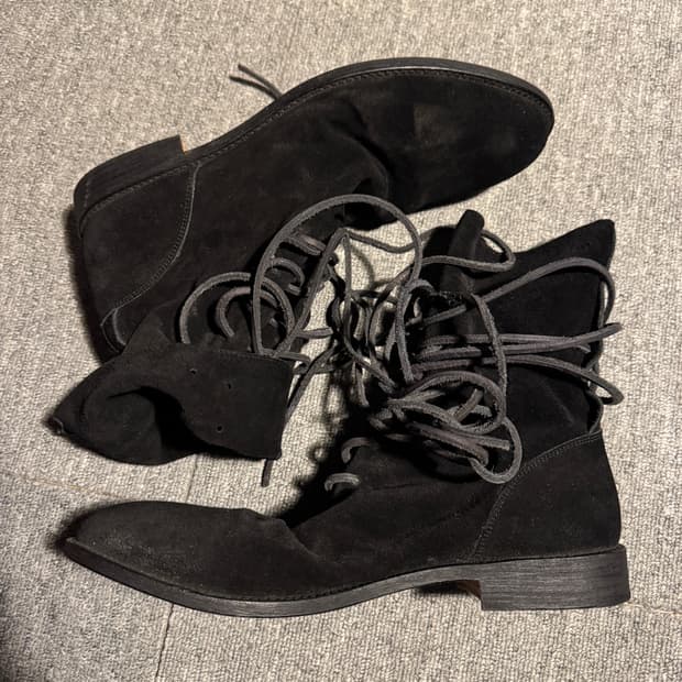 (275)스웨이드 드레이프 부츠