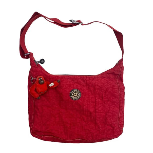 키플링 y2k 레드 보부상 크로스백