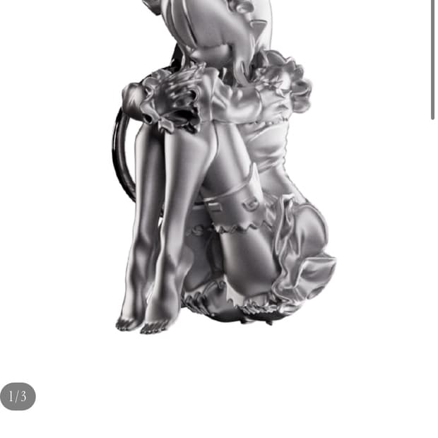 쿠로카미모텔 Sil Metal  피규어 키링