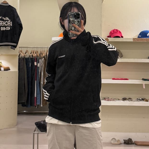 아디다스 베켄바우어 블랙 트랙탑 져지 U1373