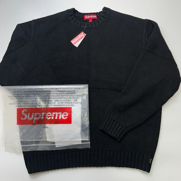 SUPREME 25SS Tonal Applique 슈프림 니트