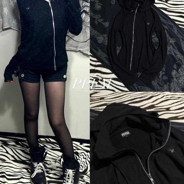 PPFM diagonal line hoodie