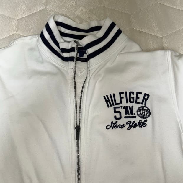 타미힐피거 빈티지 트랙 집업 자켓 화이트 tommy hilfiger
