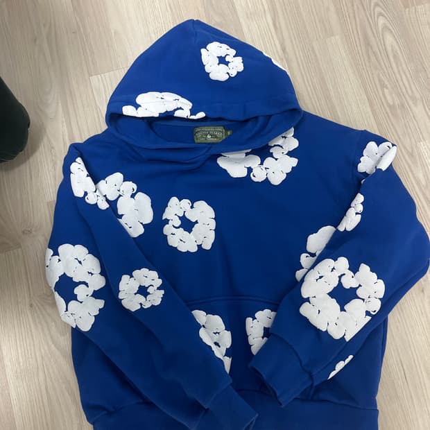 데님티어스 후드티 M 블루