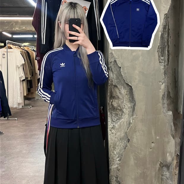 아디다스 슈퍼스타 져지 네이비 #csz3701