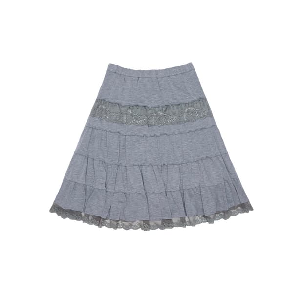 콜로신스 COLOCYNTH TALE MIDI SKIRT MELANGE