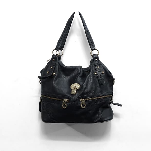 MICHIKO LONDON 미치코런던 코시노 자물쇠 소가죽 레더 숄더백