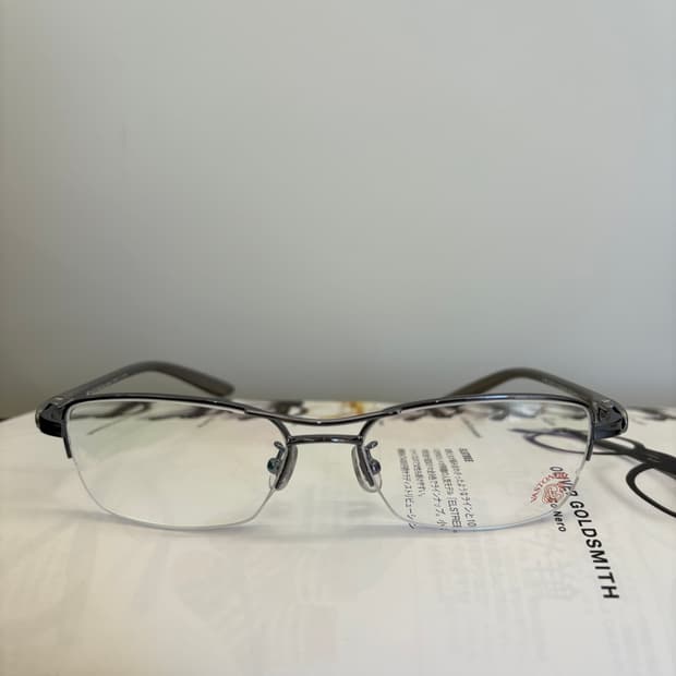 VASTONOM 투브릿지 반무테 빈티지안경