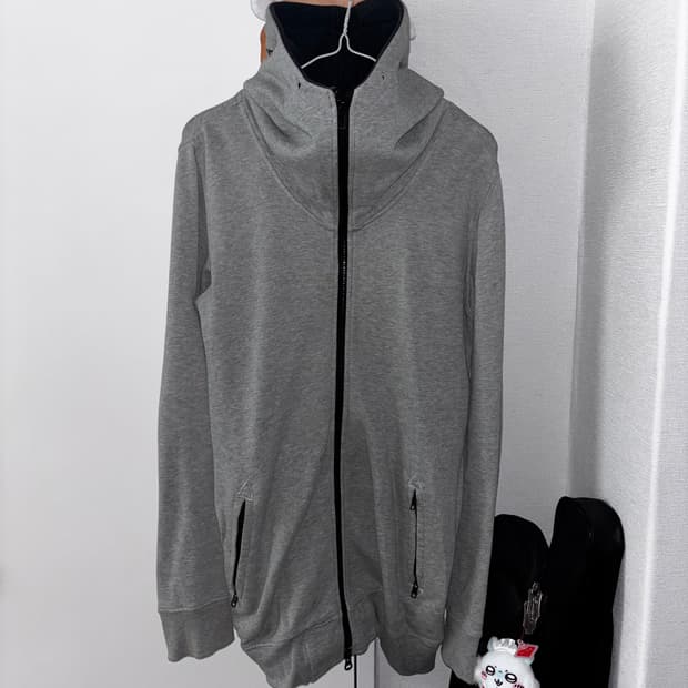 moussy 프린팅 오버핏 후드집업