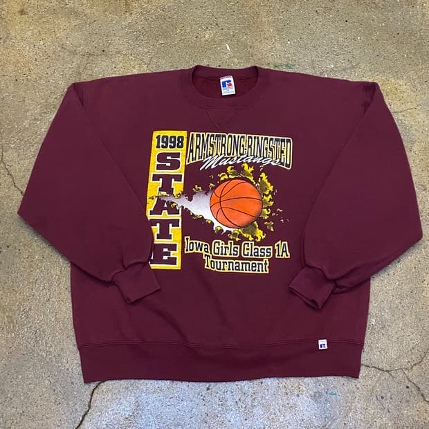 레어 90s Made in USA 미국 빈티지 러셀 농구 맨투맨