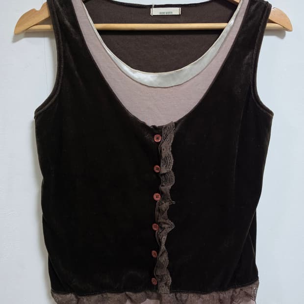 일본빈티지 레이어드 베스트