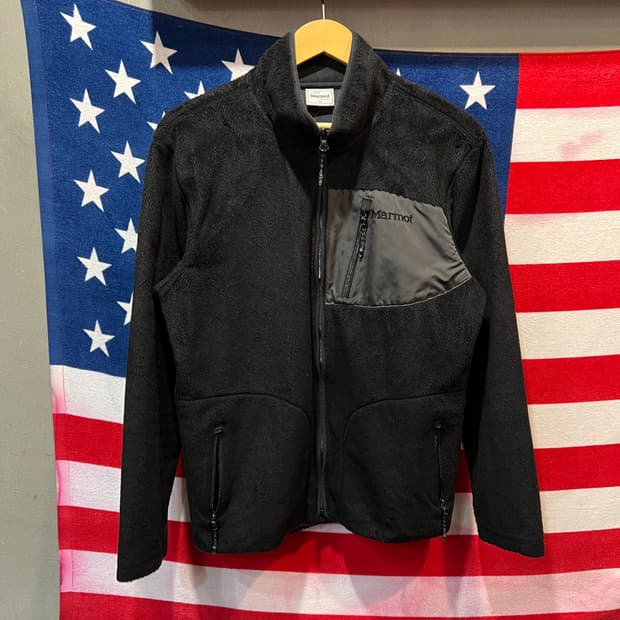 마모트 블랙 플리스 자켓