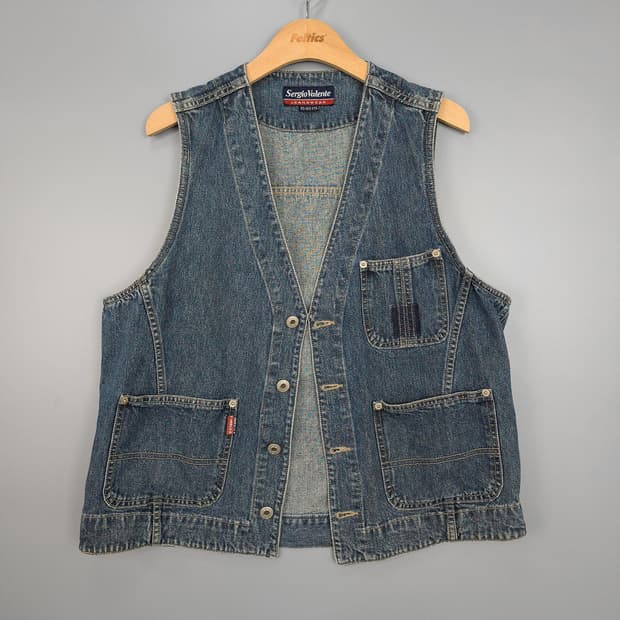 세르지오 발렌테 Sergio Valente 데님 워크 베스트 95