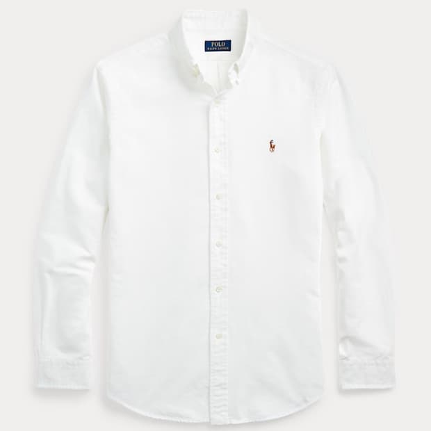 [정품 새상품, 커스텀슬림핏 M(100] 폴로 옥스포드 셔츠 화이트