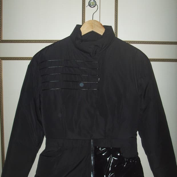 kimzisu 킴지수 Colour Contrast Down Dress