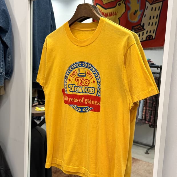 90s Vtg FIG NEWTONS 100주년 빈티지 반팔 티셔츠