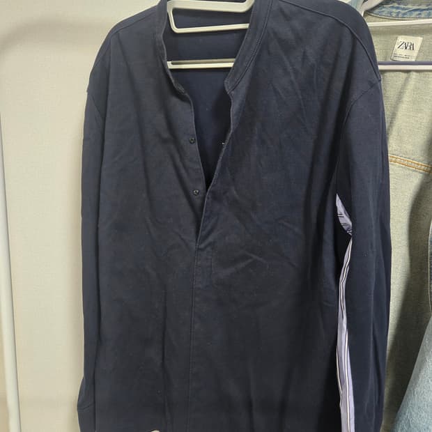 TIME Homme 튜닉 남성 셔츠 네이비