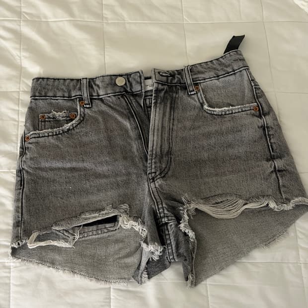 자라 흑청 데님 반바지