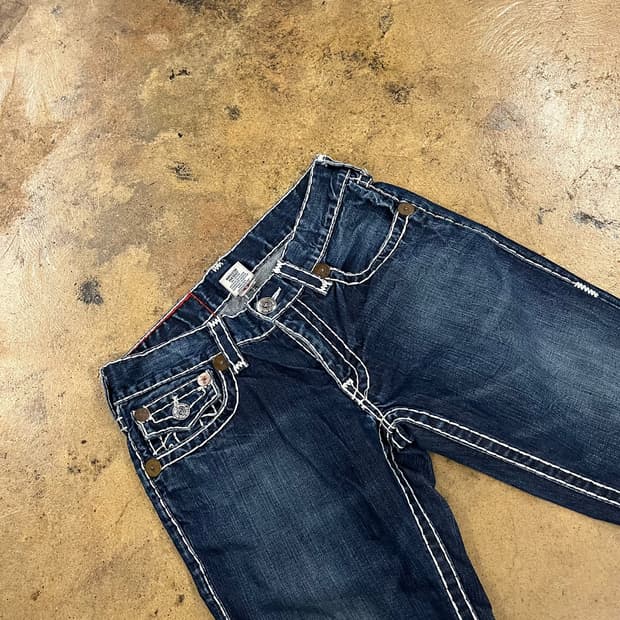 [정품] 트루릴리젼 스티치 데님 청바지 b14