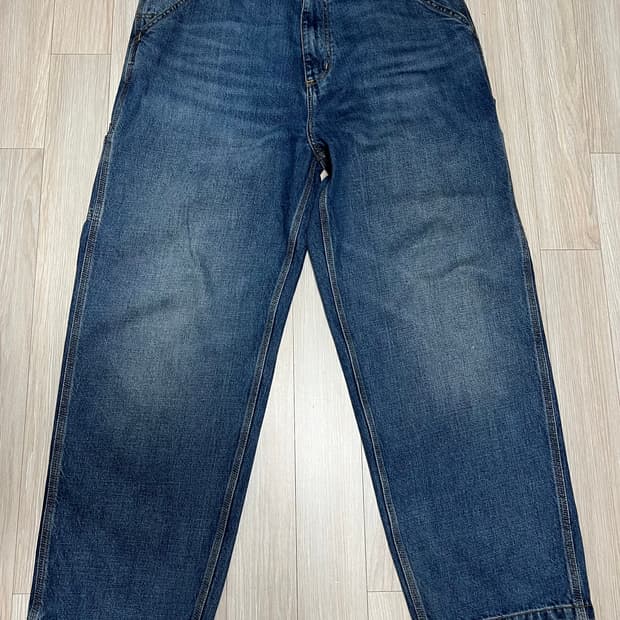 칼하트 wip 싱글니 데님 팬츠