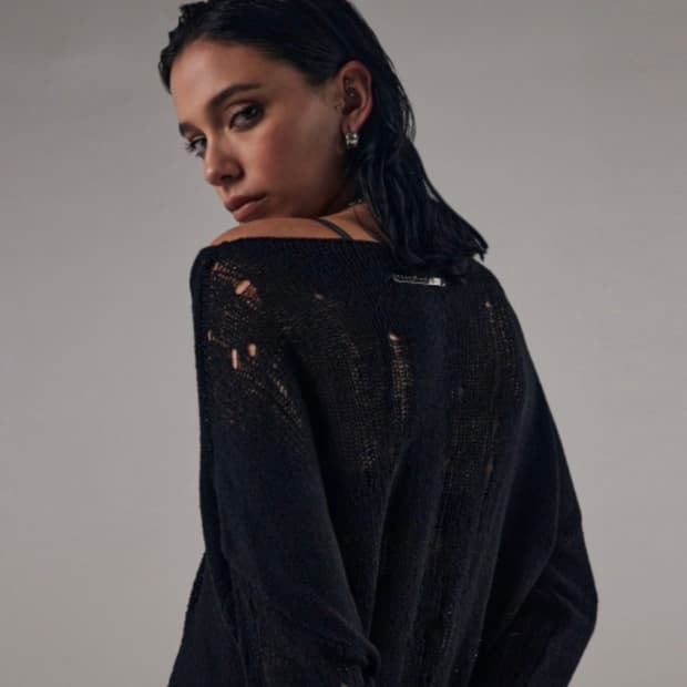 트리밍버드 시스루 니트