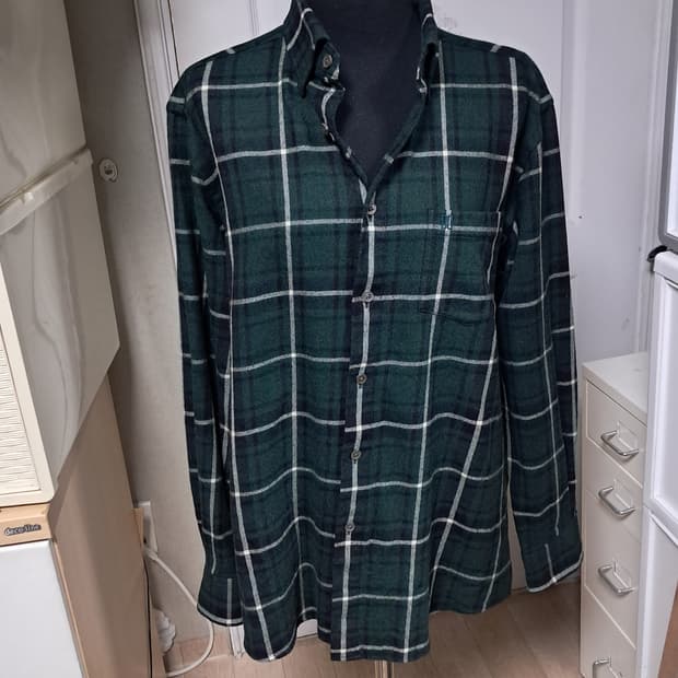 DAKS 닥스 남성 체크 모 100%셔츠 100