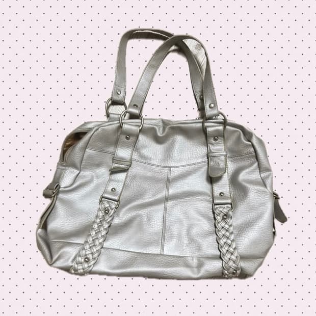 y2k 보스턴백 실버백 빈티지