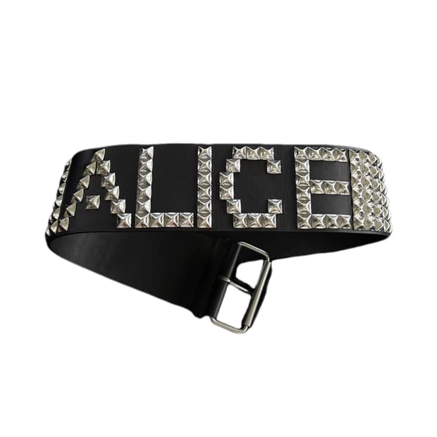 Punk Lettered Stud Wide Belt