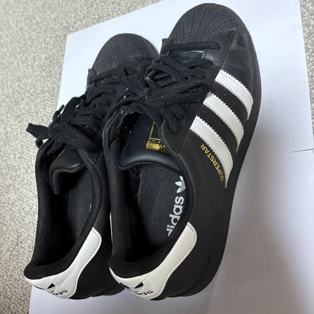 아디다스 슈퍼스타 블랙 화이트 255