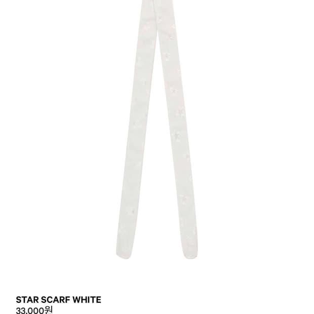 Coyseio STAR SCARF WHITE
