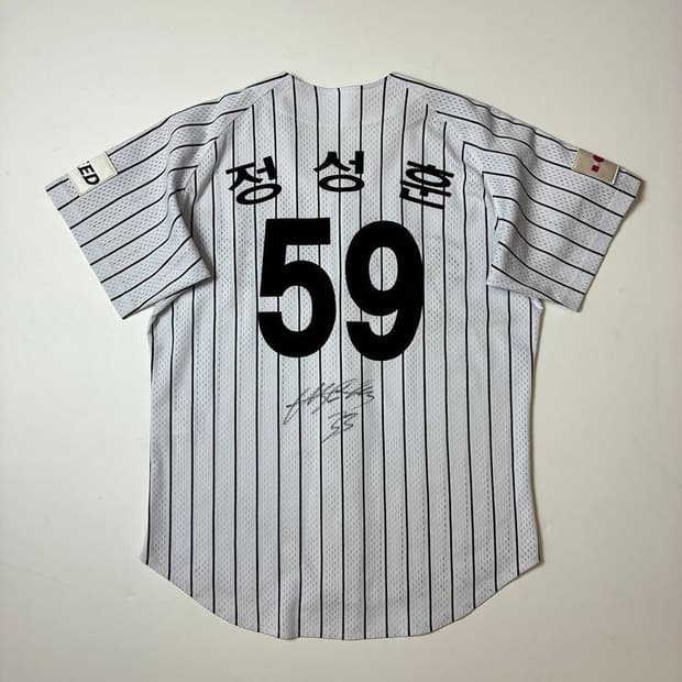 LG 트윈스 정성훈 싸인 선수 반팔 유니폼 PN9064