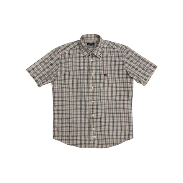 버버리 블루라벨 노바체크 반팔 셔츠 L