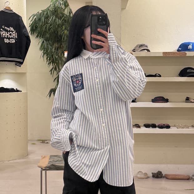 폴로 랄프 로렌 스트라이프 옥스포드 셔츠 U204